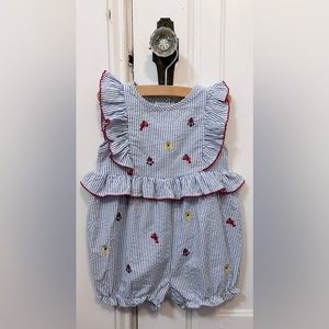 Good Lad nautical seersucker romper
